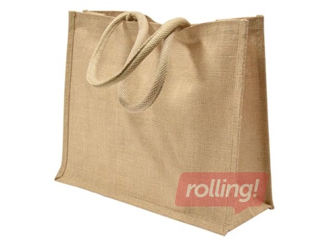 Bag with handles, jute fabric, 330x150x400mm