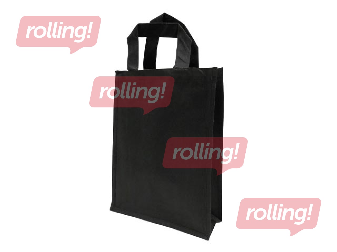 Soma ar rokturiem, melna neausta šķiedra, 300x120x400mm