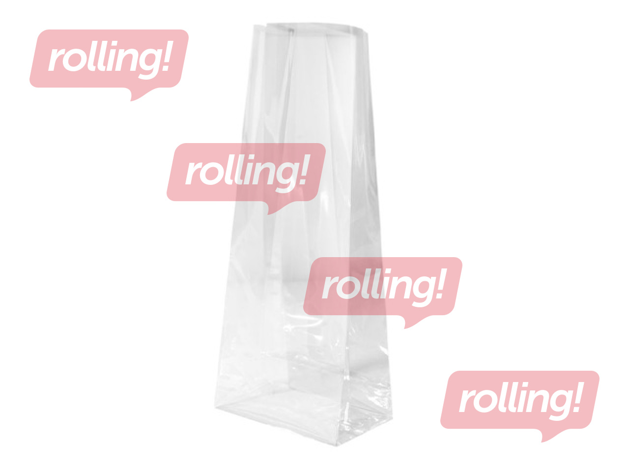 Пакеты–конусы, 40 мкм, OPP, прозрачные, 80x35x180мм, 100 шт.