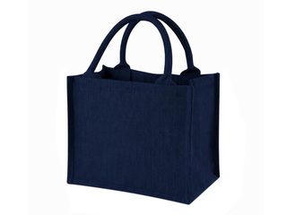 Käepidemetega kott, džuudist kangas, tumesinine, 260x140x220mm