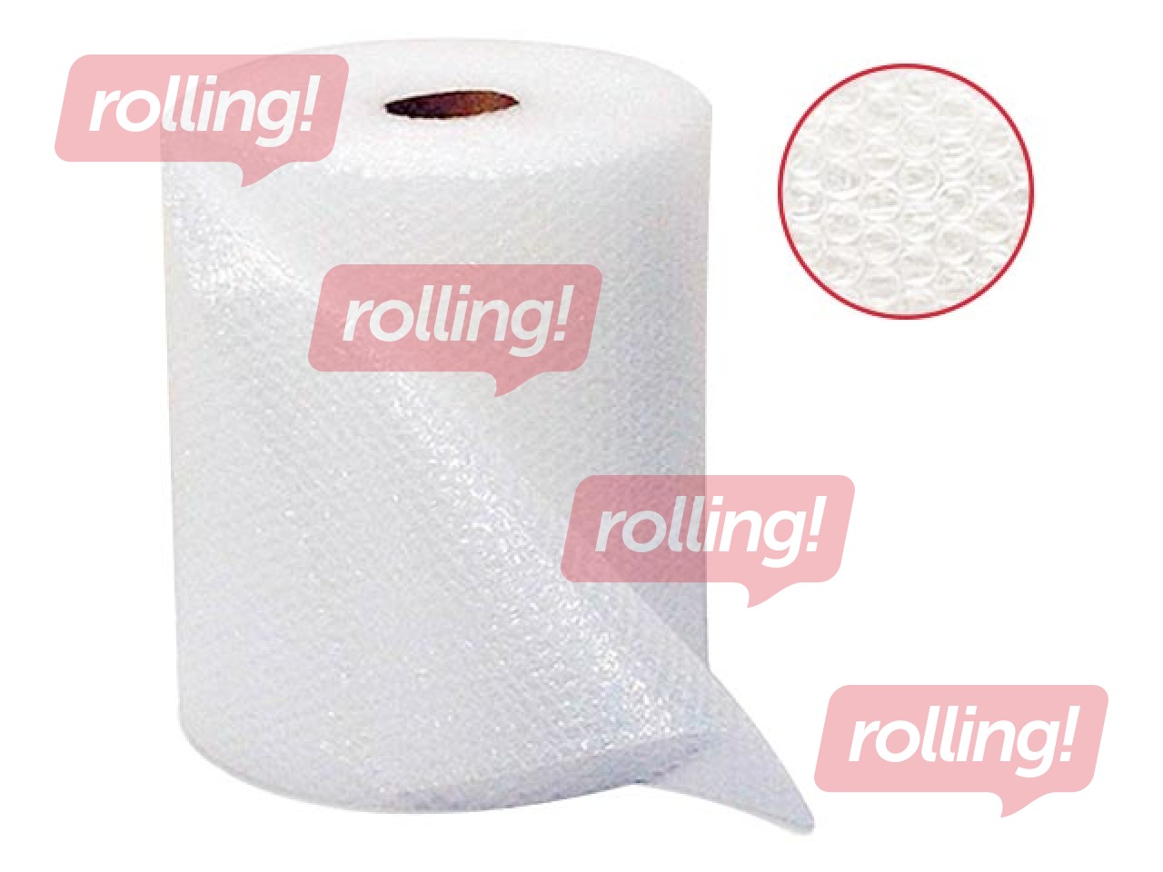 Plēve ar burbuļiem, 50 cm x 100 m, 80mikr.