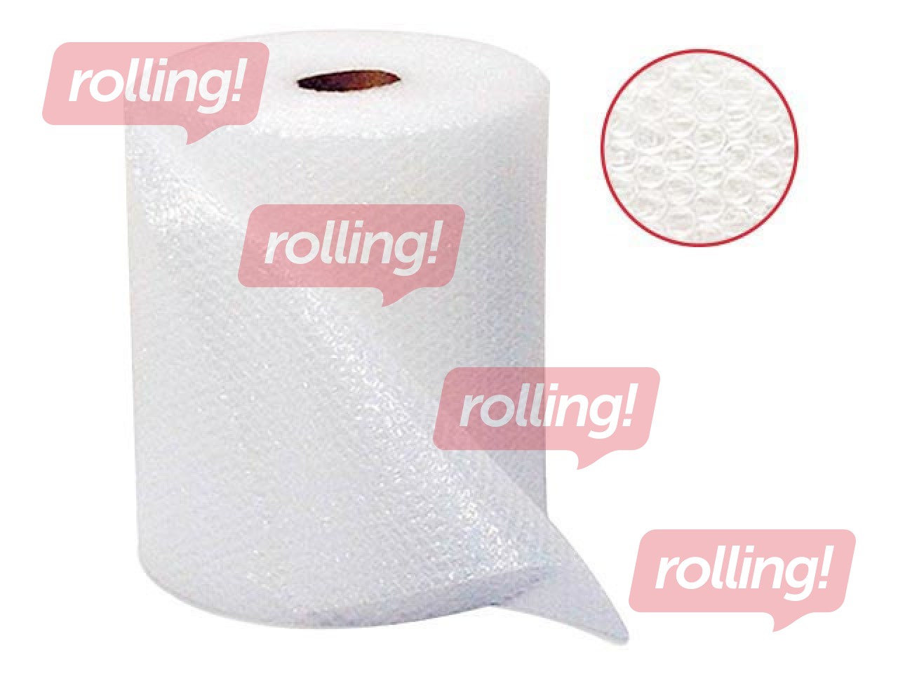 Plēve ar burbuļiem, 75 cm x 100 m, 80mikr.