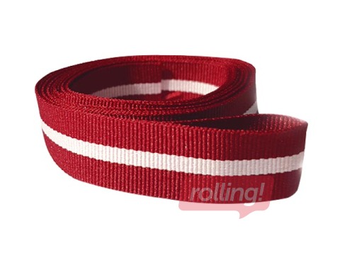 Latvian flag ribbon, 1.5cm, 1m