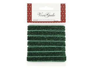 Decorative ribbon 10 mm, 5 m, green