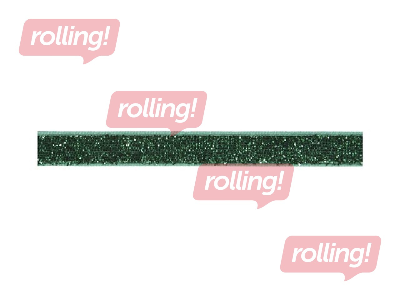 Decorative ribbon 10 mm, 5 m, green