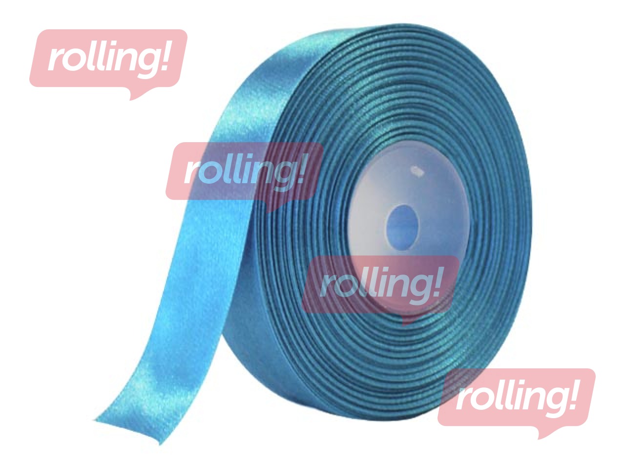 Gift ribbon 25 mm/ 25 m, satin, light blue