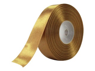 Kinkepael 25 mm/ 25 m, satiin, kuldne, tume