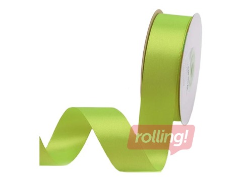 Лента для упаковки подарков 25 мм/ 25 м, сатиновая, Teagreen