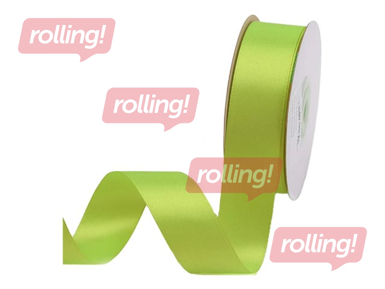 Лента для упаковки подарков 25 мм/ 25 м, сатиновая, Teagreen
