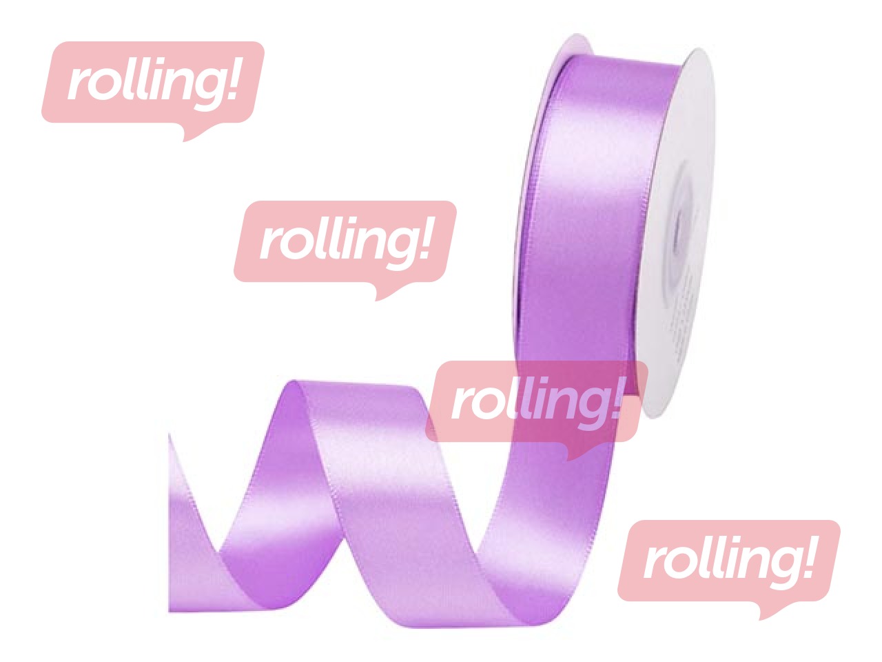 Dāvanu saiņošanas lente 25 mm/ 25 m, satīna, Heather