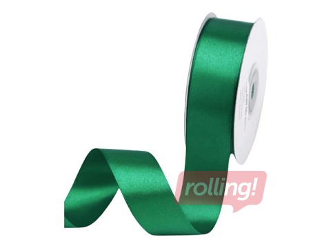 Gift ribbon 25 mm/ 25 m, satin, Green