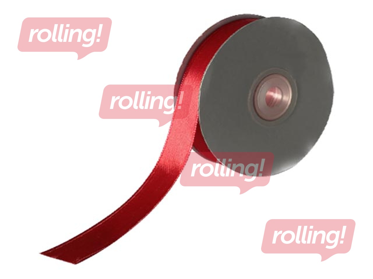 Gift ribbon 12 mm/ 25 m, satin, Red