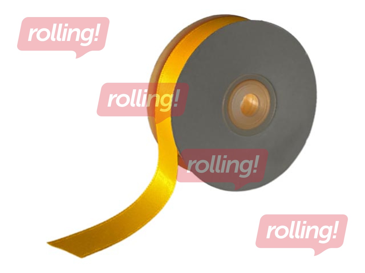 Gift ribbon 12 mm/ 25 m, satin, Egg Yellow