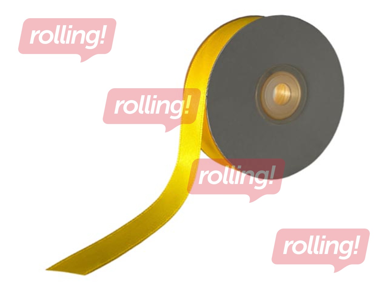 Kinkepael 12 mm/ 25 m, satiin, kollane