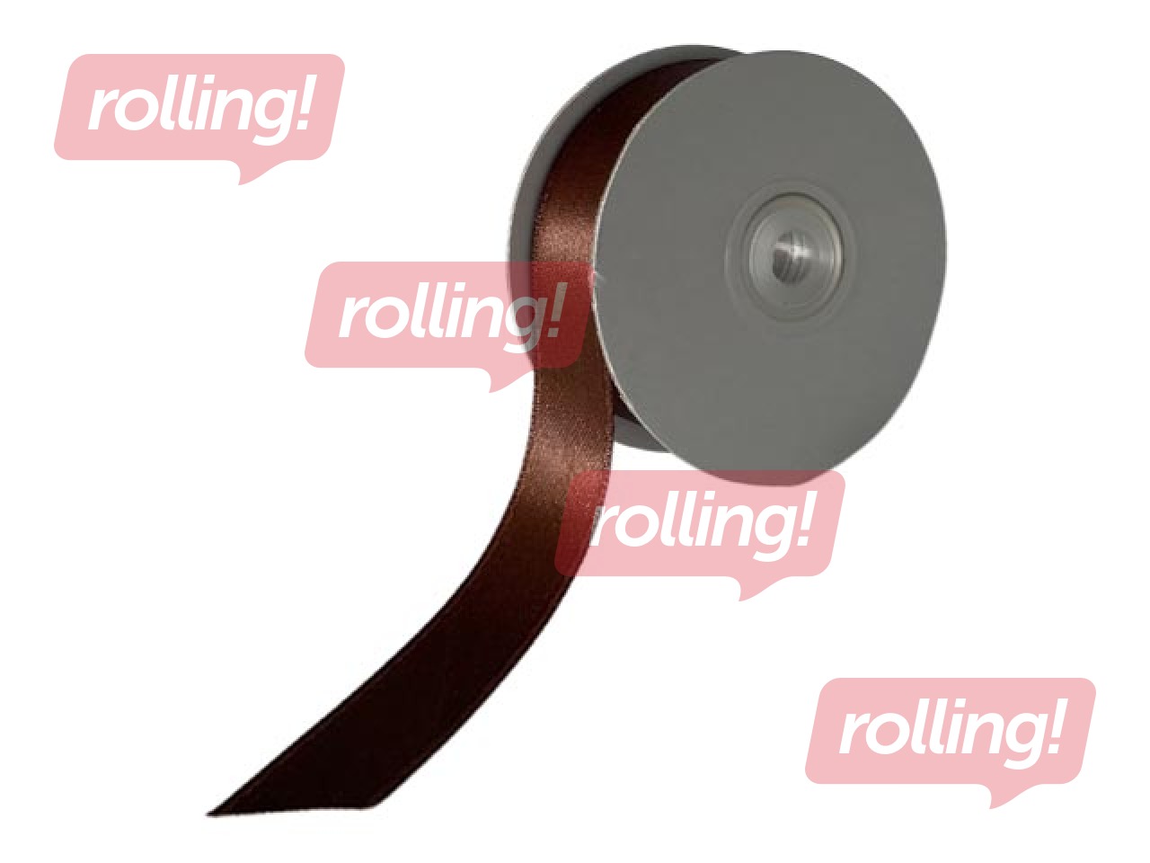 Лента для упаковки подарков 12 мм/ 25 м, Brown