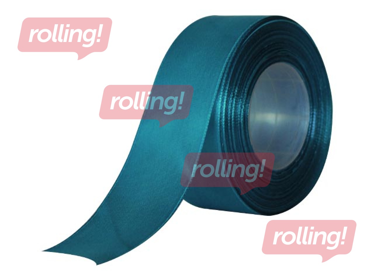 Лента для упаковки подарков, темно-бирюзовая, 25мм/32м