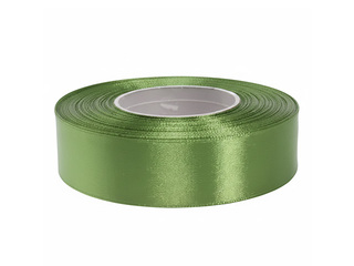 Gift wrapping ribbon 25 mm/25 m, satin, green