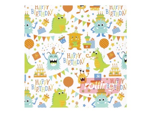Gift wrapping paper, Birthday, 50x500cm
