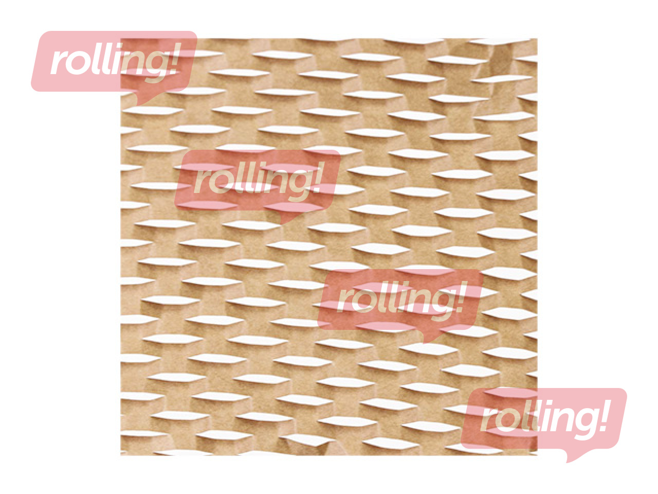 Ietinamais šūnu papīrs ruļļos, brūns, 50cm x 50m, 90g/m²