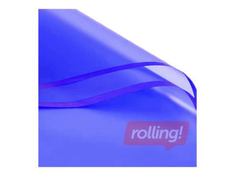 Polypropylene film, transparent blue, 58x58cm, 20 sheets
