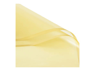 Polypropylene film, transparent yellow, 58x58cm, 20 sheets