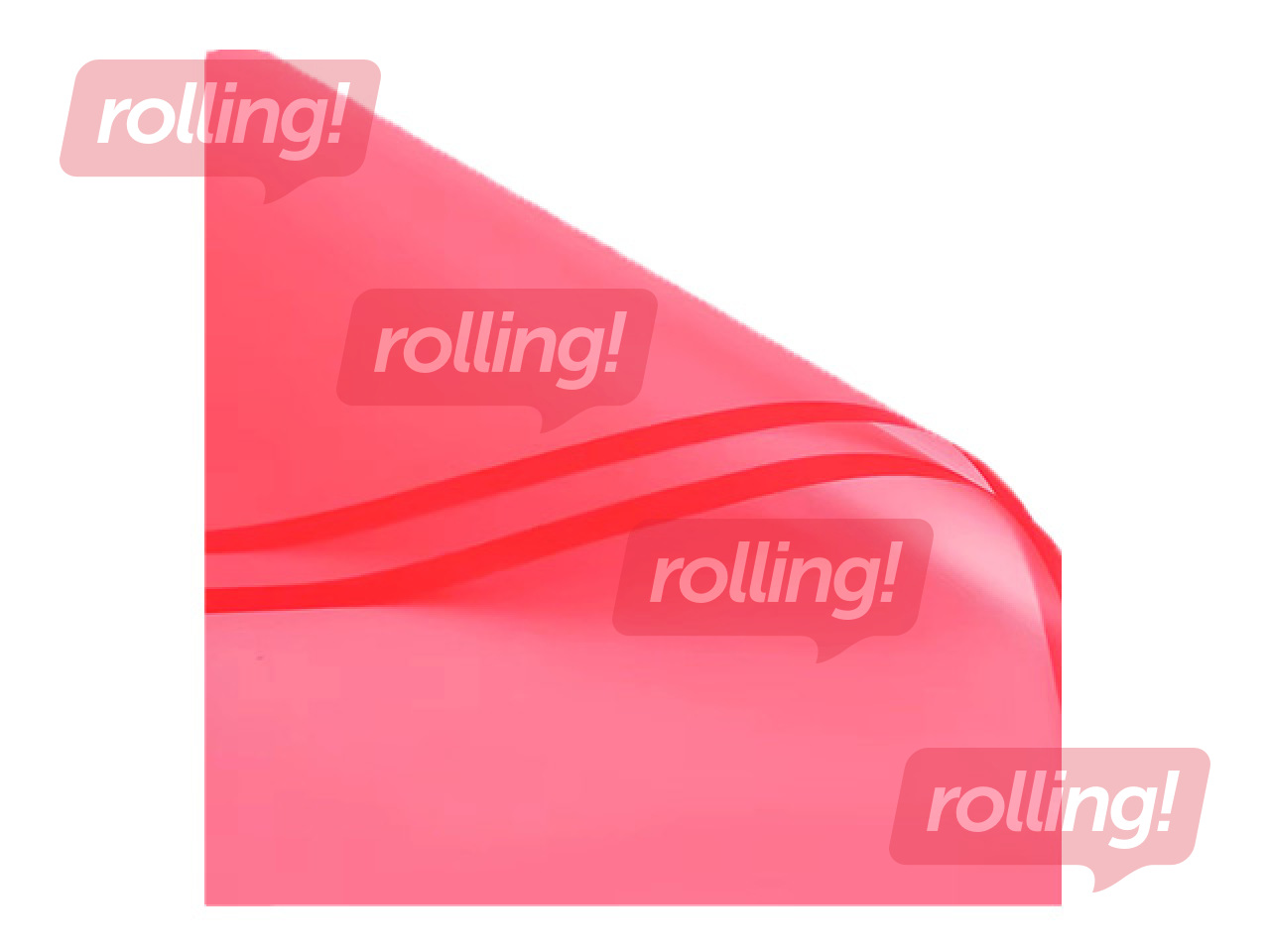 Polipropilēna plēve, caurspīdīgi sarkana, 58x58cm, 20 loksnes