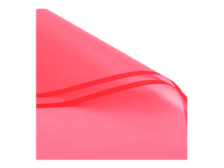 Polypropylene film, transparent red, 58x58cm, 20 sheets