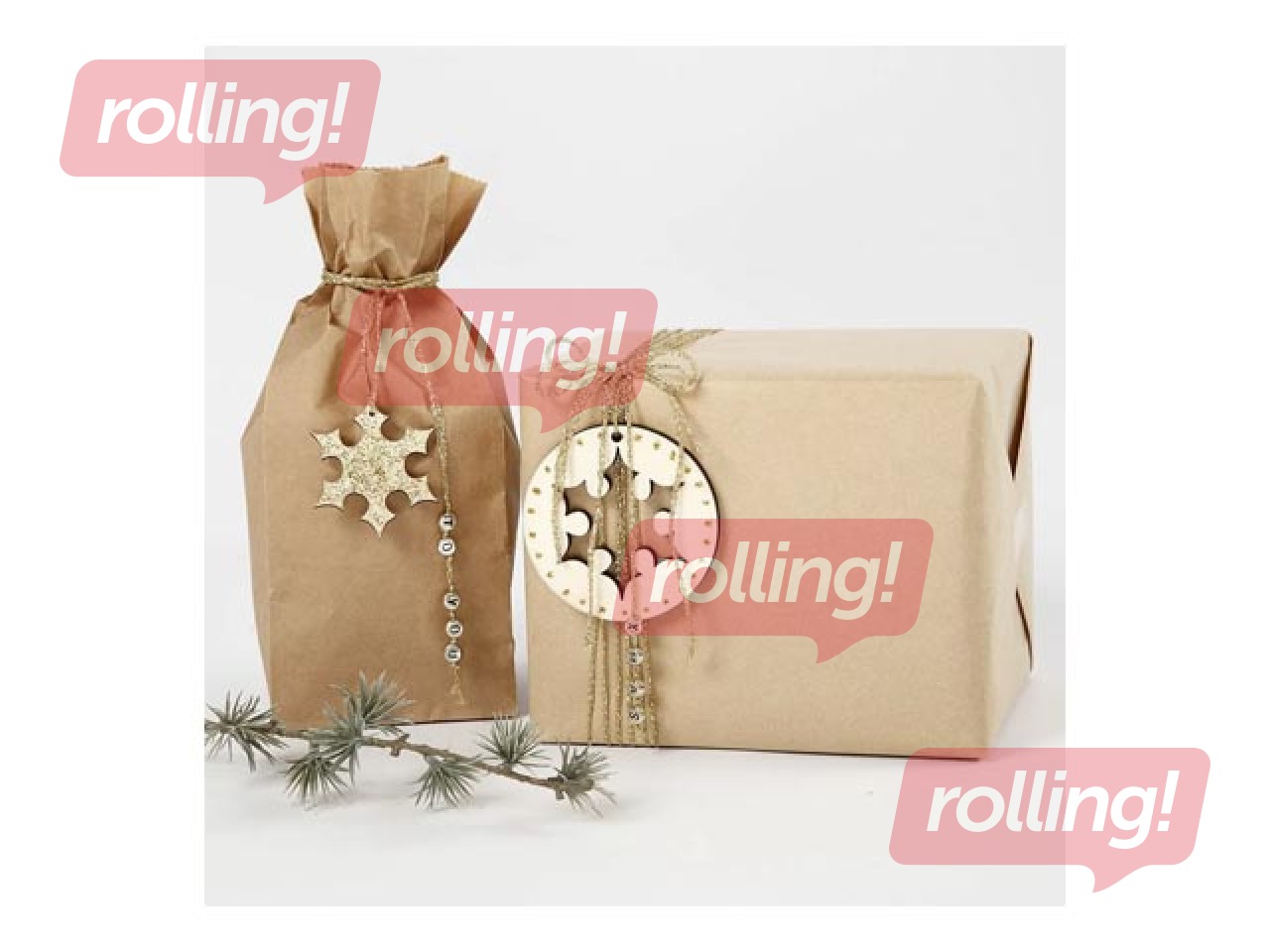 Бумага упаковочная, коричневая, 70x300cm