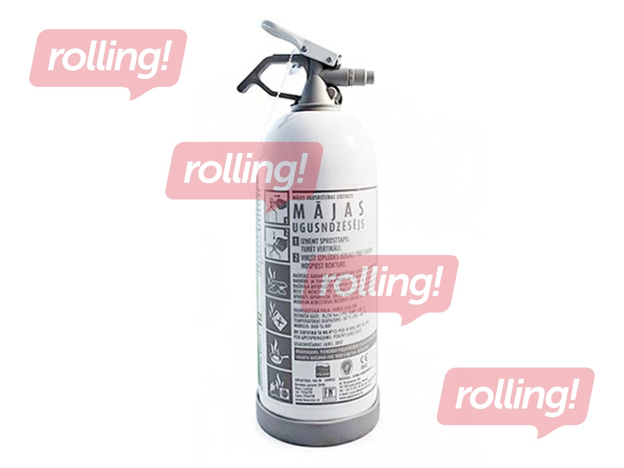 Mājas ugunsdzēsības līdzeklis OGNIOCHRON UGD-1x ABF (3A 21B 5F), draudzīgs videi