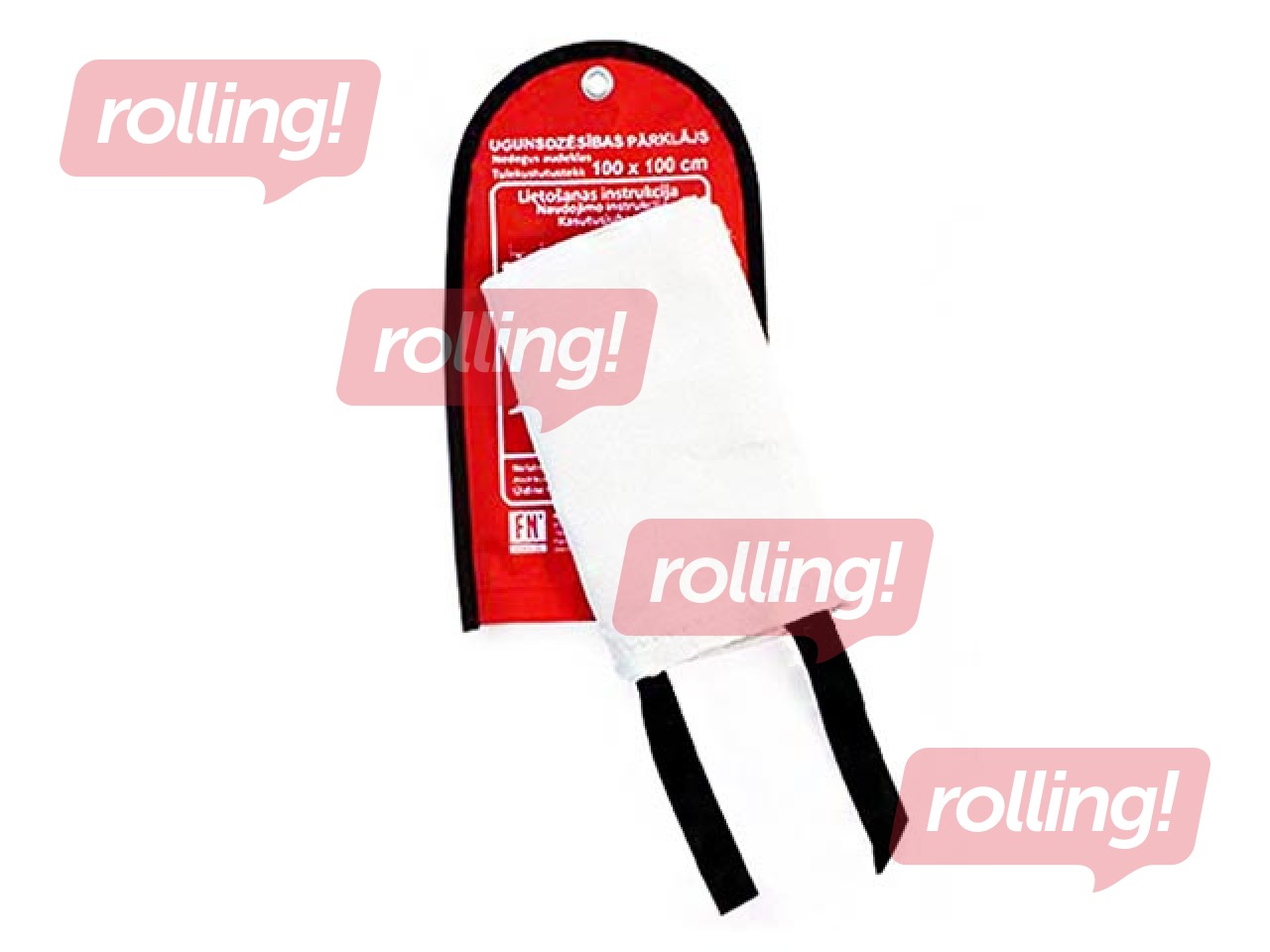 Fire blanket for home safety, 100 x 100 cm