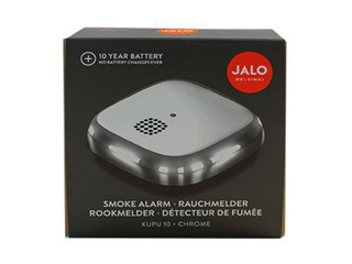 Kohalik suitsuandur Kupu 10 sisseehitatud liitiumakuga, kroomitud