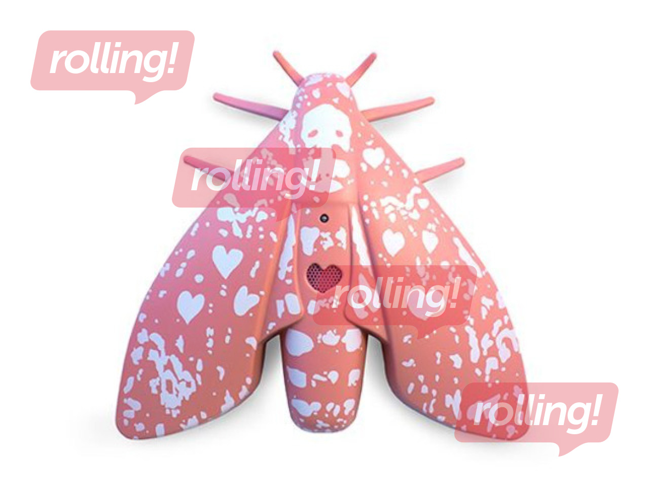 Lokālais dūmu detektors Lento 10 ar iebūvētu litija bateriju, rozā