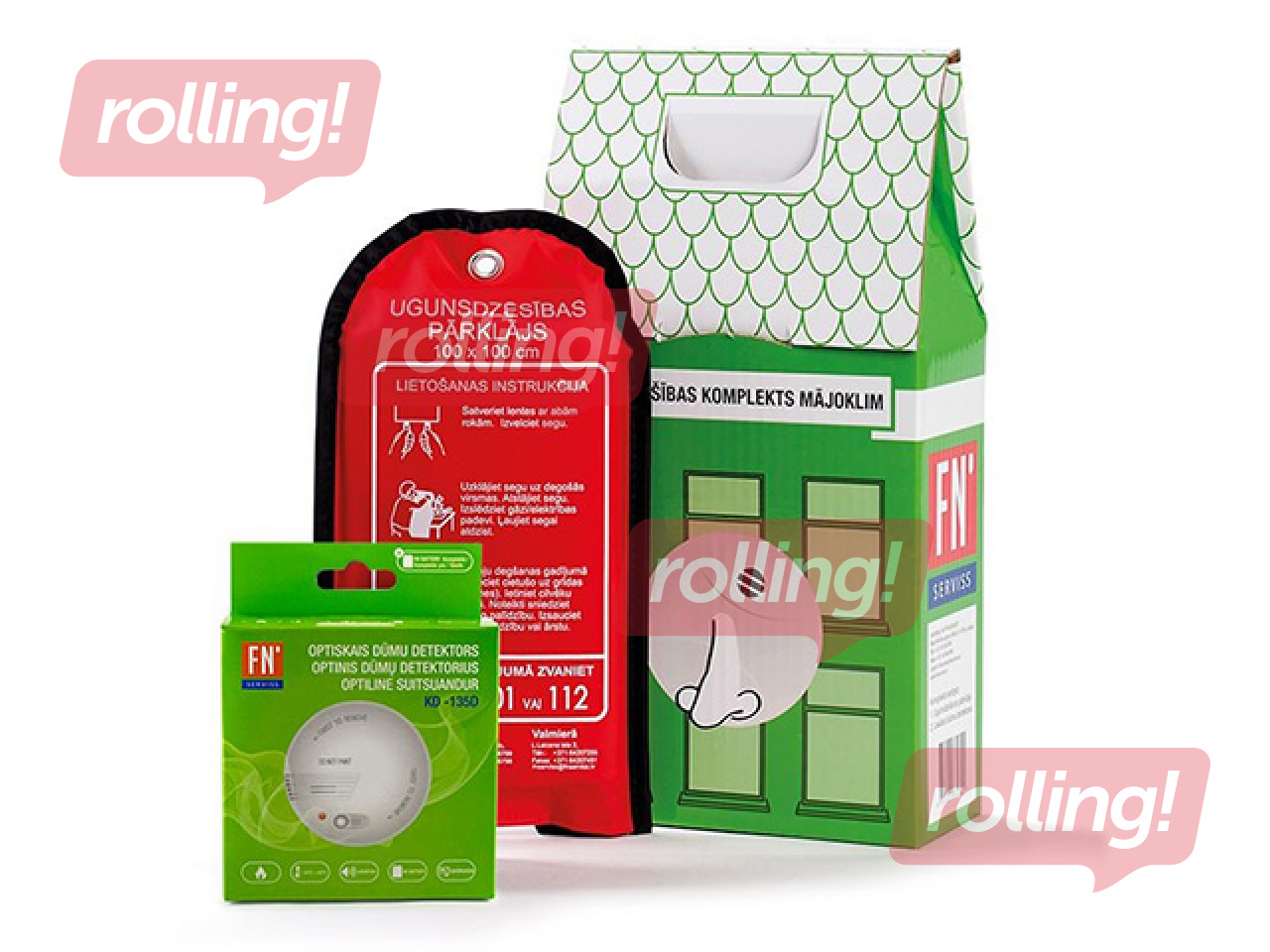 Kodune tuleohutuskomplekt FN Serviss, väike