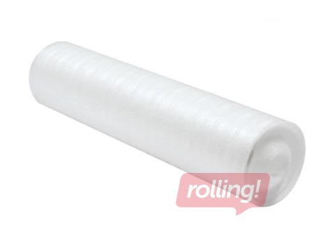 Balta PE-putu plēve aizsardzībai 60cm platumā, 10m/rullī