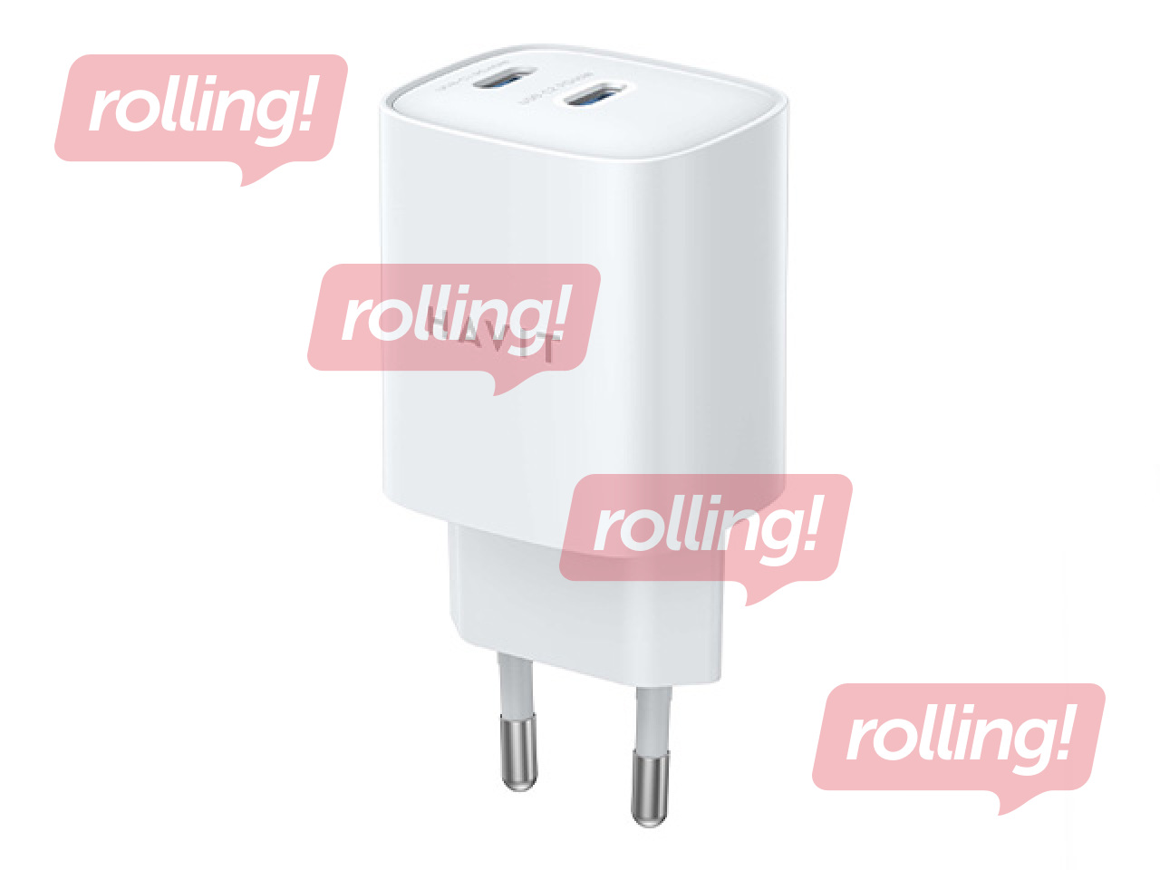 Lādētājs Havit UC45 2x Type C, 45W, balts