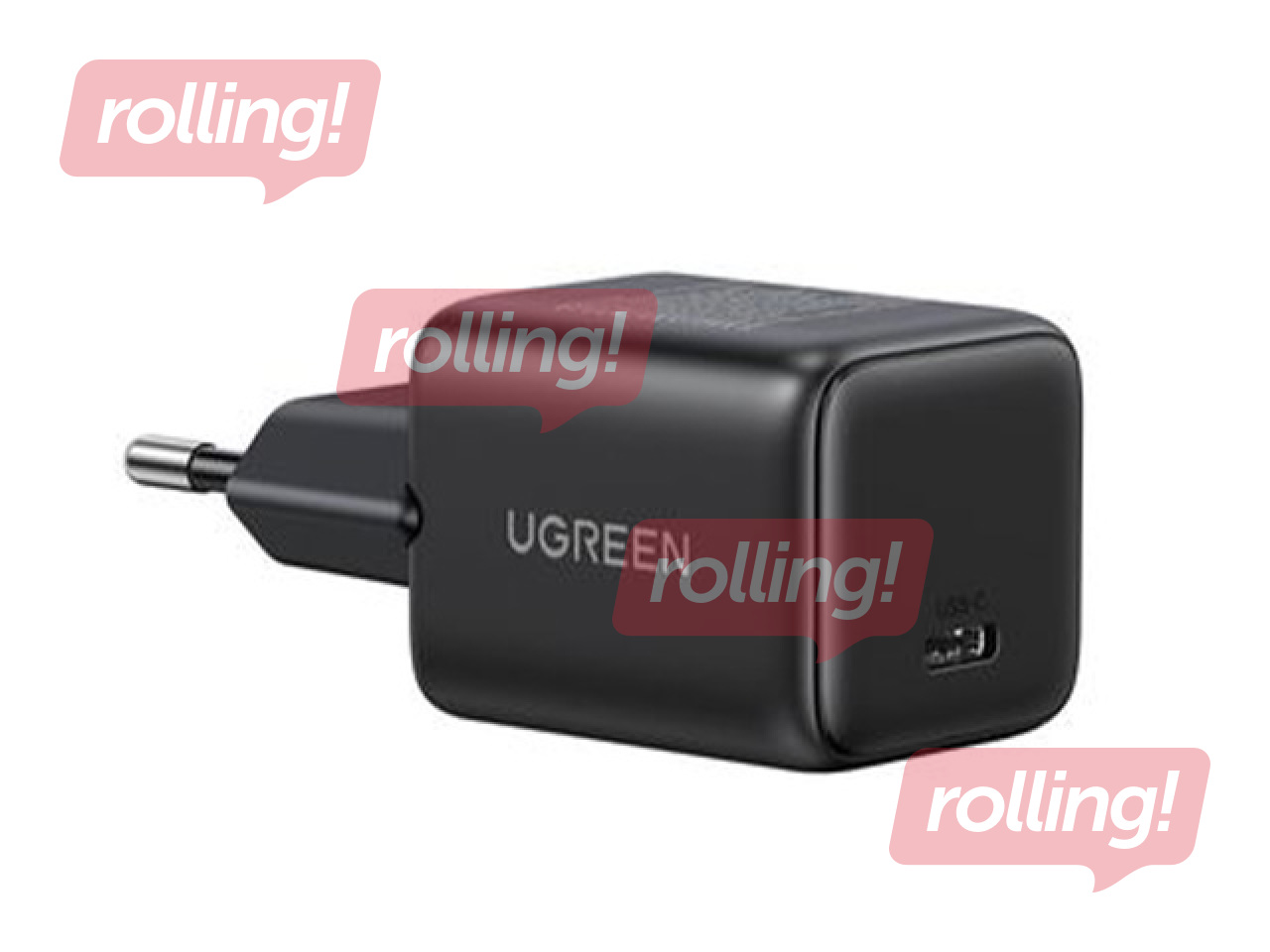 Lādētājs Ugreen GaN 30W USB-C QC4+ PD3.0, melns