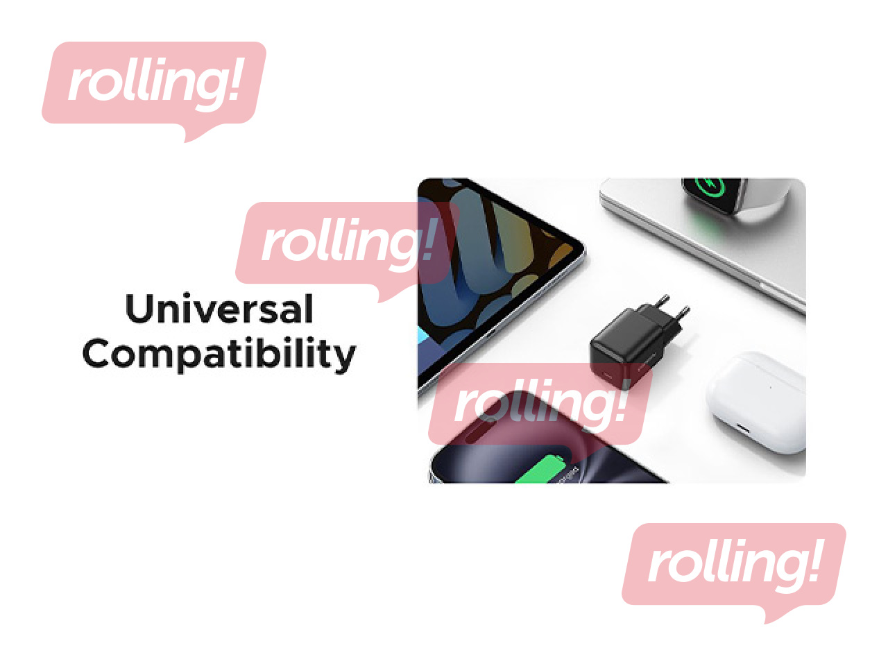 Lādētājs Ugreen GaN 30W USB-C QC4+ PD3.0, melns