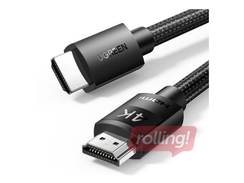 Kabelis Ugreen HDMI-HDMI, melns, 2m (HDMI 2.0 4K@60Hz)