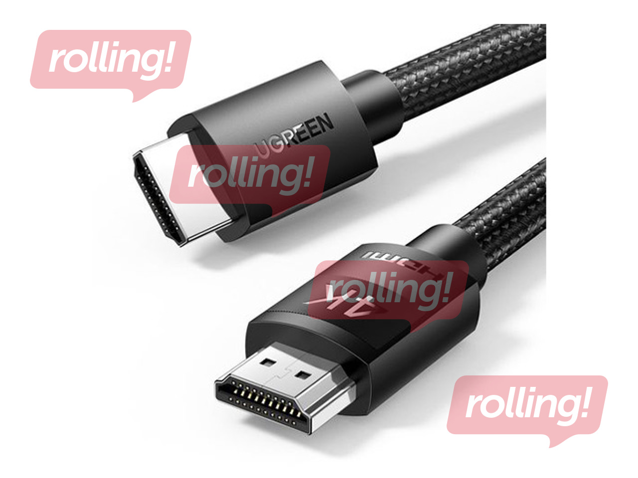 Kabelis Ugreen HDMI-HDMI, melns, 2m (HDMI 2.0 4K@60Hz)