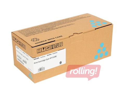 Tonera kasete Ricoh Aficio SPC 220, ciānzila, (2000 lpp.)