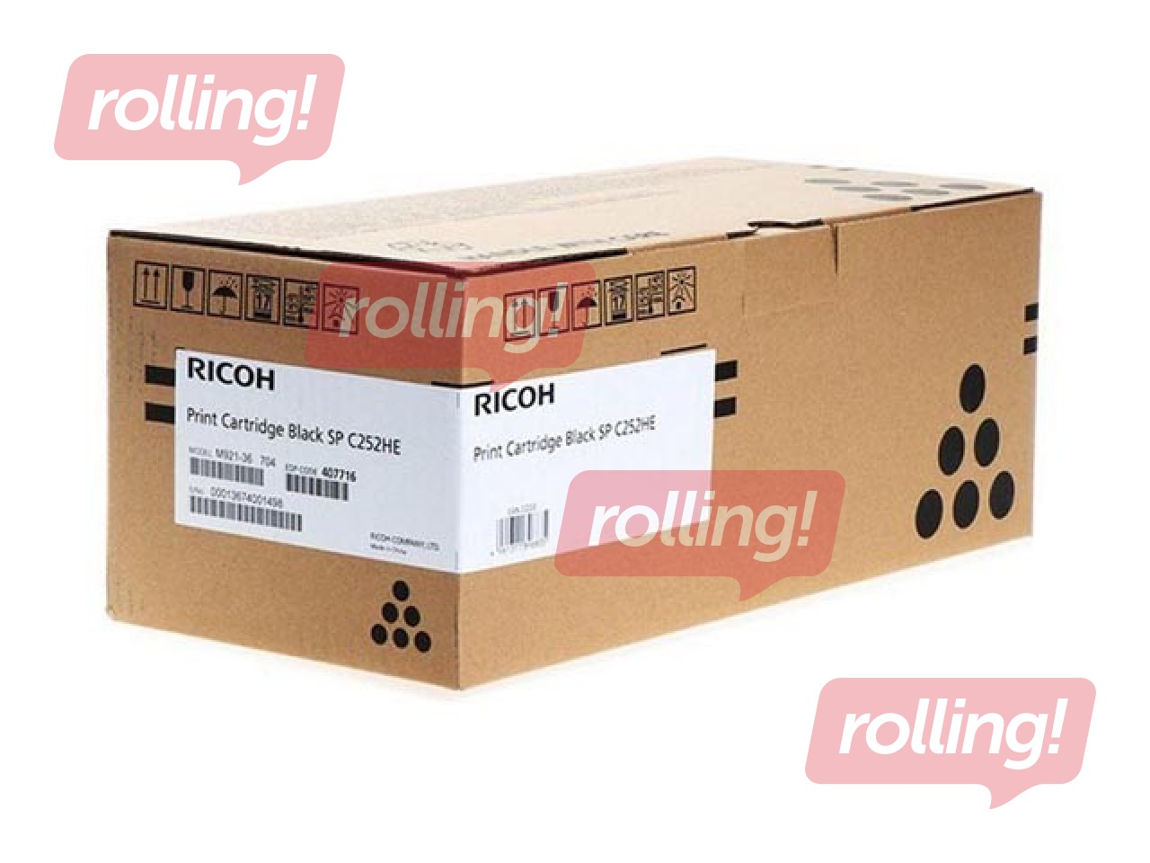 Tonera kasete Ricoh SPC252DN, melna, (6500 lpp.)