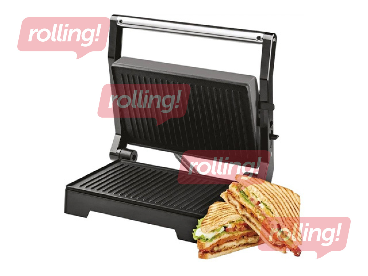 Electric grill Haku, 1000W, black