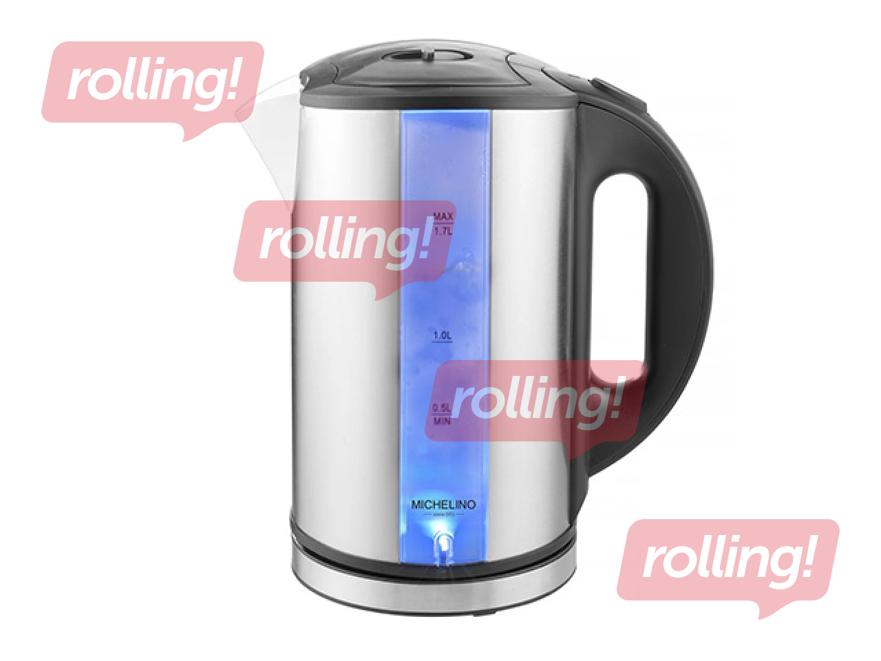 Electric kettle Michelino, 1.7l, 2200w, stainless steel
