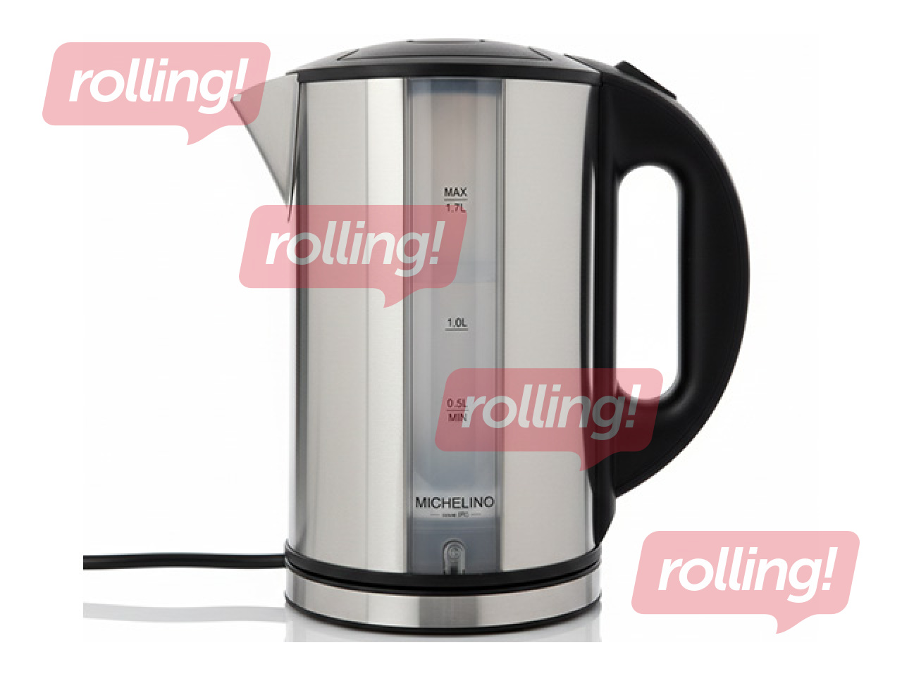 Tējkanna elektriskā Michelino, 1.7l, 2200w, nerūsējošā tērauda