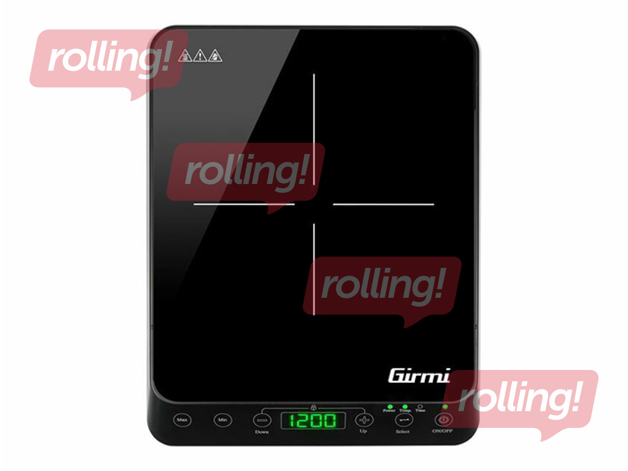 Indukcijas plīts Girmi, 2000W, melna