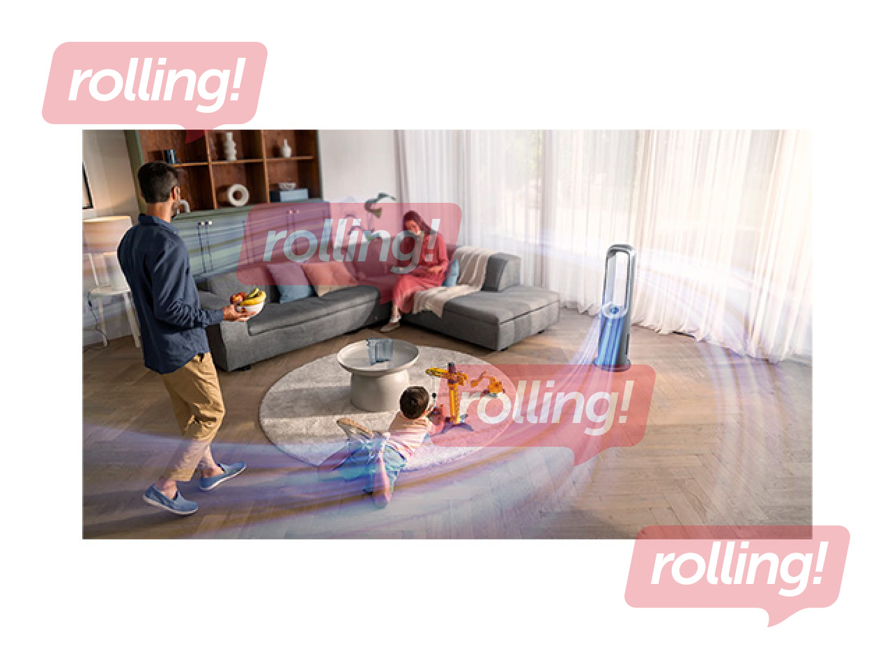 Gaisa attīrītājs, ventilators un sildītājs Philips Air Performer 8000, 3in1, pelēks