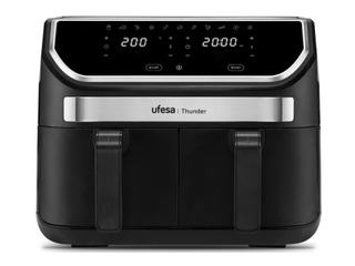 Air fryer Thunder, 1700W, 9l, black with silver elements