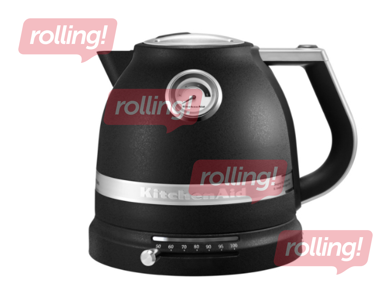 Tējkanna elektriskā KitchenAid Artisan, 1.5l, 2400w, matēta, melna