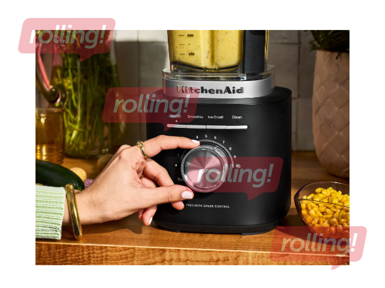 Блендер KitchenAid Pure Power, 2л, 1700Вт, матовый, чёрный