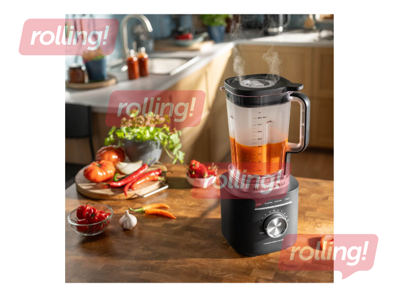 Блендер KitchenAid Pure Power, 2л, 1700Вт, матовый, чёрный